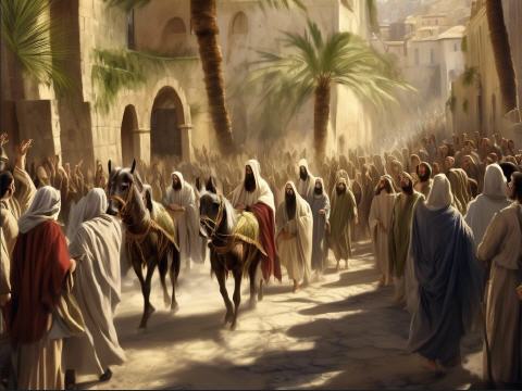 "Palmsonntag: Einzug Jesu in Jerusalem"